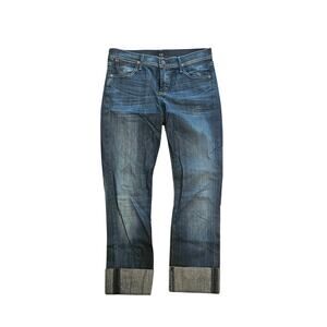 Citizens Of Humanity dani straight leg crop Womens 27 dark wash jeans capri